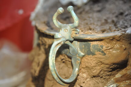 Iron Age vessel with ox handle found in Wales