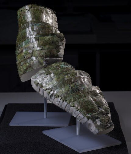 Roman arm guard restored from 100 fragments