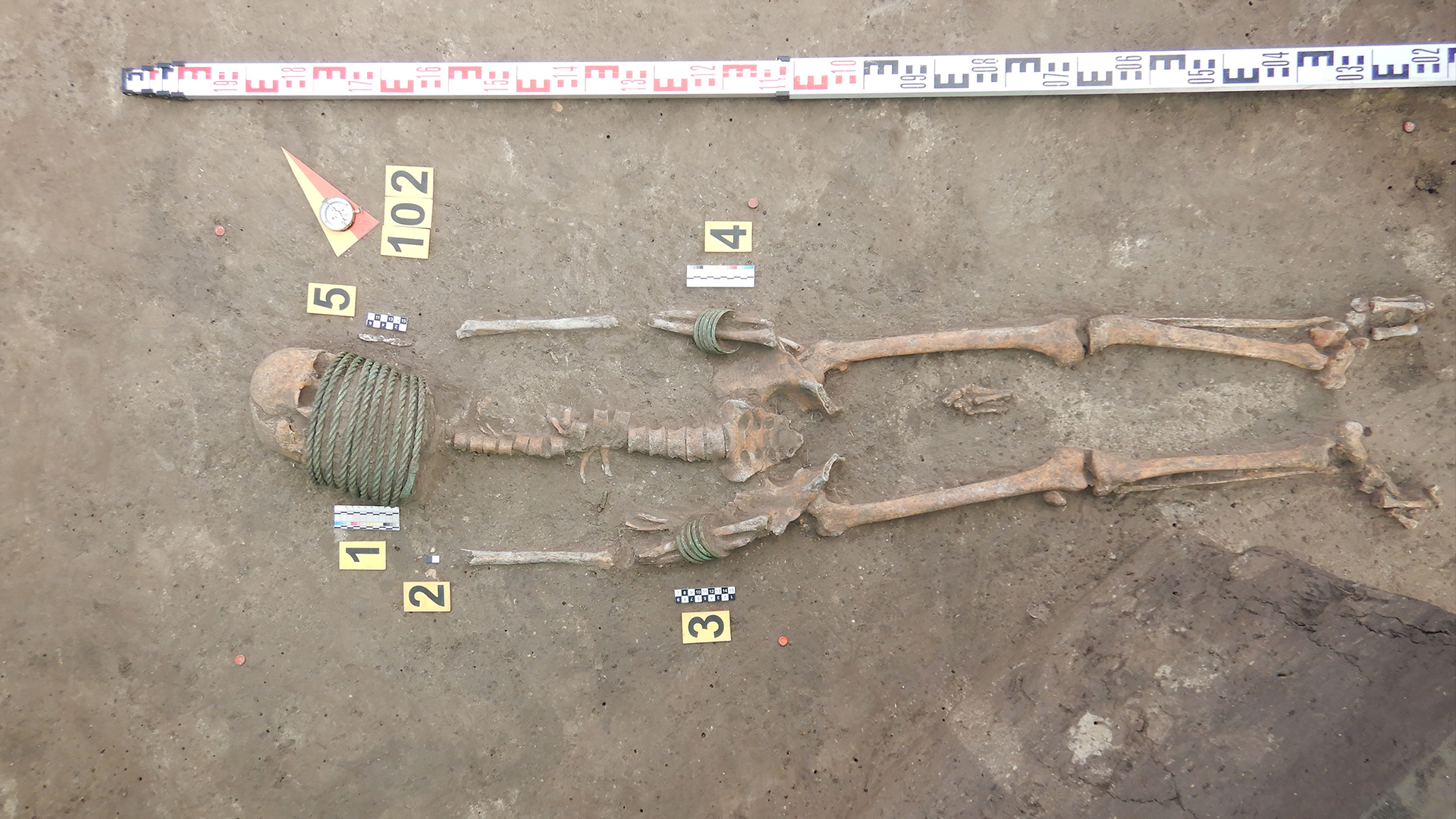 Women buried with elaborate neck rings found in Ukraine