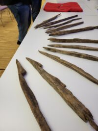 Wood spikes from Roman fort conserved